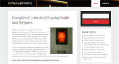 Desktop Screenshot of guitarampguide.com